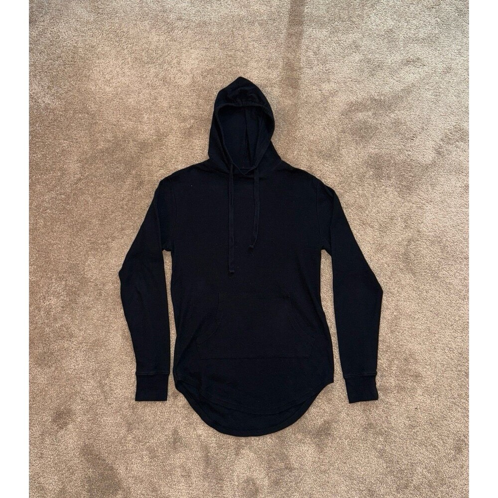 Shouthouse (Tilly’s) Black Hoodie - Lightweight Waffle Knit - Men’s Small